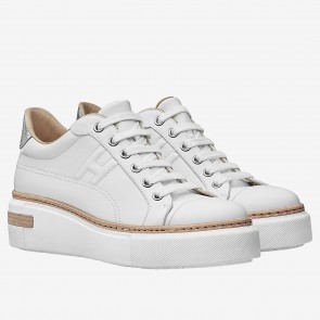 Hermes White Polo Sneakers Replica HJ00573