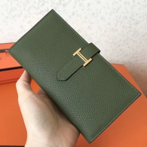 Imitation Copy Hermes Canopee Clemence Bearn Gusset Wallet HJ00753
