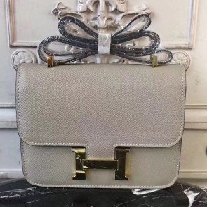 Imitation High Quality Fake Hermes Grey Constance MM 24cm Epsom Leather Bag HJ00014