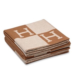 Imitation Hot Replica Hermes Brown Avalon Blanket HJ00518