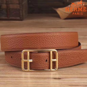 Knockoff Cheap Hermes Brown Cape Cod 32 Reversible Belt HJ00707