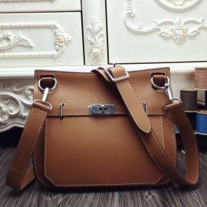 Knockoff Hermes Brown Large Jypsiere 34cm Bag HJ01089