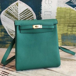Knockoff Hermes Malachite Clemence Kelly Ado PM Backpack Replica HJ00492