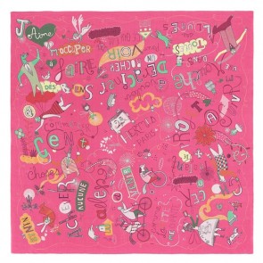 Perfect Hermes Rose Les Confessions Shawl HJ00307