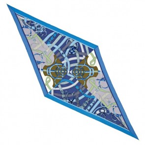 Replica Hermes Blue/Green Cavald'or Losange HJ00310