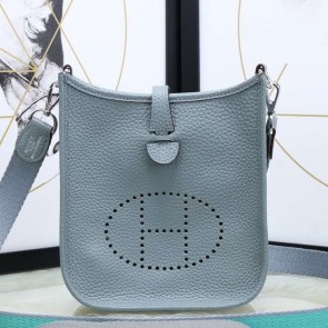 Replica Hermes Blue Lin Evelyne II TPM Messenger Bag Replica HJ00988