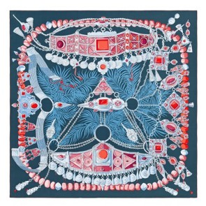 Top Designer Hermes Marne Parures Precieuses Silk Shawl HJ01190