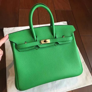 Top Faux Hermes Bamboo Clemence Birkin 25cm Handmade Bag HJ01102