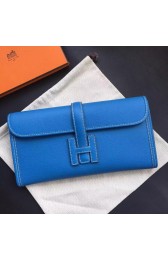 Best Fake Hermes Jige Elan 29 Clutch Bag In Blue Epsom Leather HJ00093