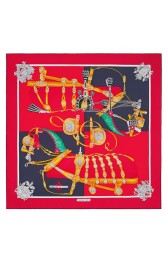 Best Quality Hermes Red Harnais De Cour Scarf 90 HJ00502