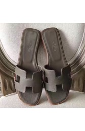 Cheap Fake Hermes Oran Sandals In Etoupe Epsom Leather Replica HJ00342