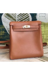 Cheap Hermes Gold Swift Kelly Ado PM Backpack Replica HJ01210