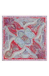 Designer Designer Hermes Pink Le Jardin De La Maharani Shawl HJ00982