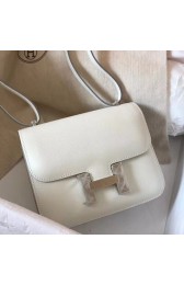 Designer Replica Hermes Mini Constance 18cm White Epsom Bag HJ00405