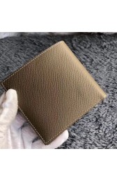 Fake Fake Hot Hermes Taupe MC2 Copernic Compact Wallet HJ00285