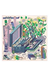 Fake Hermes Ivoire Les Tresors D'un Artiste Silk Scarf HJ01052
