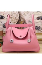 Fake High End Hermes Pink Clemence Lindy 34cm Bag HJ00611