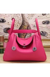 Fashion Replica Fashion Hermes Rose Red Clemence Lindy 34cm Bag HJ00869