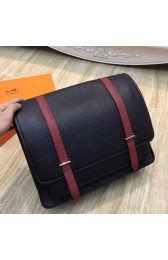 Fashion Replica Hermes Bicolor Steve 35 Messenger Black Bag HJ00031