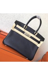 Hermes Black Epsom Birkin 30cm Handmade Bag HJ01077