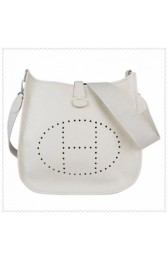 Hermes Evelyne III Bag White HJ00790