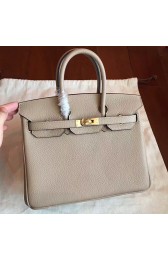 Hermes Grey Clemence Birkin 25cm Handmade Bag Replica HJ00968