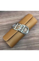 Hermes Handmade Egee Clutch In Caramel Swift Leather HJ01321
