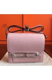 Hermes Mini Sac Roulis Bag In Rose Dragee Swift Leather Replica HJ01003