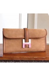 Hermes Ocre Suede Jige Elan 29 Clutch Bag Replica HJ01055