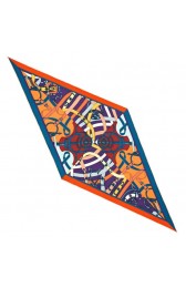 Hermes Orange/Blue Cavald'or Losange Replica HJ01152