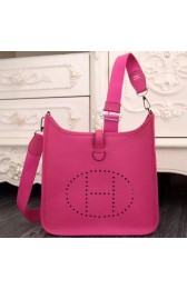 Hermes Rose Red Evelyne III PM Bag HJ00186