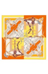Hermes Yellow Grand Manege A Jouets Shawl 140cm HJ00396