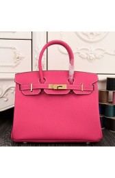 High End Replica Hermes Birkin 30cm 35cm Bag In Rose Red Epsom Leather HJ00559