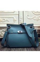 High Quality Fake Hermes Blue Jean Large Jypsiere 34cm Bag HJ00722