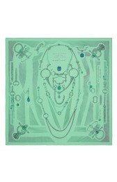 Imitation Hermes Green Etude Pour Une Parure De Gala Scarf Replica HJ01319