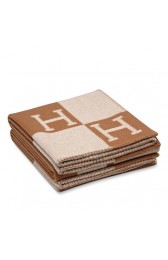 Imitation Hot Replica Hermes Brown Avalon Blanket HJ00518