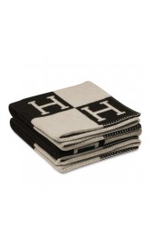 Imitation Replica Hermes Black Avalon Blanket HJ00253
