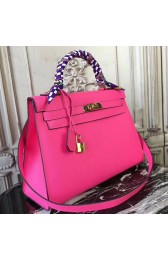 Knockoff 1:1 Hermes Rose Red Epsom Kelly 32cm Sellier Bag HJ00764