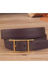 Knockoff Hermes Quentin 32 MM Chocolate Reversible Belt HJ00008
