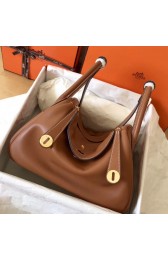 Knockoff High End Fake Hermes Gold Lindy 26cm Swift Handmade Bag HJ01282
