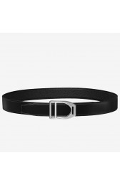 Knockoff Luxury Luxury Faux Hermes Etrier Buckle Belt & Black Clemence 32 MM Strap HJ00094