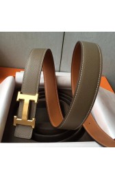 Knockoff Replica Hermes H Belt Buckle & Taupe Epsom 32 MM Strap HJ00953