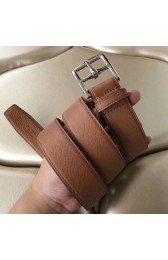Knockoff Top AAA Hermes Etriviere 40 Belt In Brown Epsom Leather HJ00562