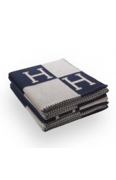 Perfect Replica Hermes Dark Blue Avalon Blanket HJ01000