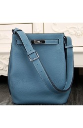 Replica AAA Hermes So Kelly 22cm Bag In Jean Blue Leather HJ00703