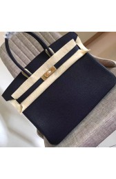 Replica Hermes Black Clemence Birkin 35cm Handmade Bag HJ00345