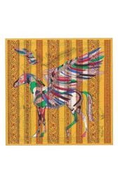 Replica Hermes Yellow Le Pegase D'Hermes Au Bloc Shawl Replica HJ00962