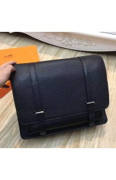 Replica Luxury Hermes Black Steve 35 Messenger Bag Replica HJ01300