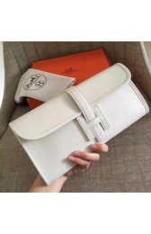 Top Hermes White Epsom Jige Elan 29 Clutch HJ00459